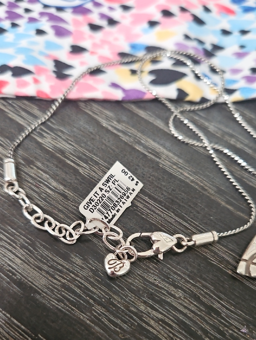 Brighton Swirl Heart Pendant Necklace - Picture 2 of 3